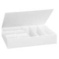 Opbergbox - wit karton - 8 vakken