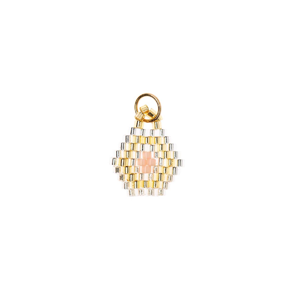 Mix It Up - kralen hanger hexagon 14x16 mm - goud
