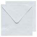 kaartset basis 14x14 cm - 10 stuks wit