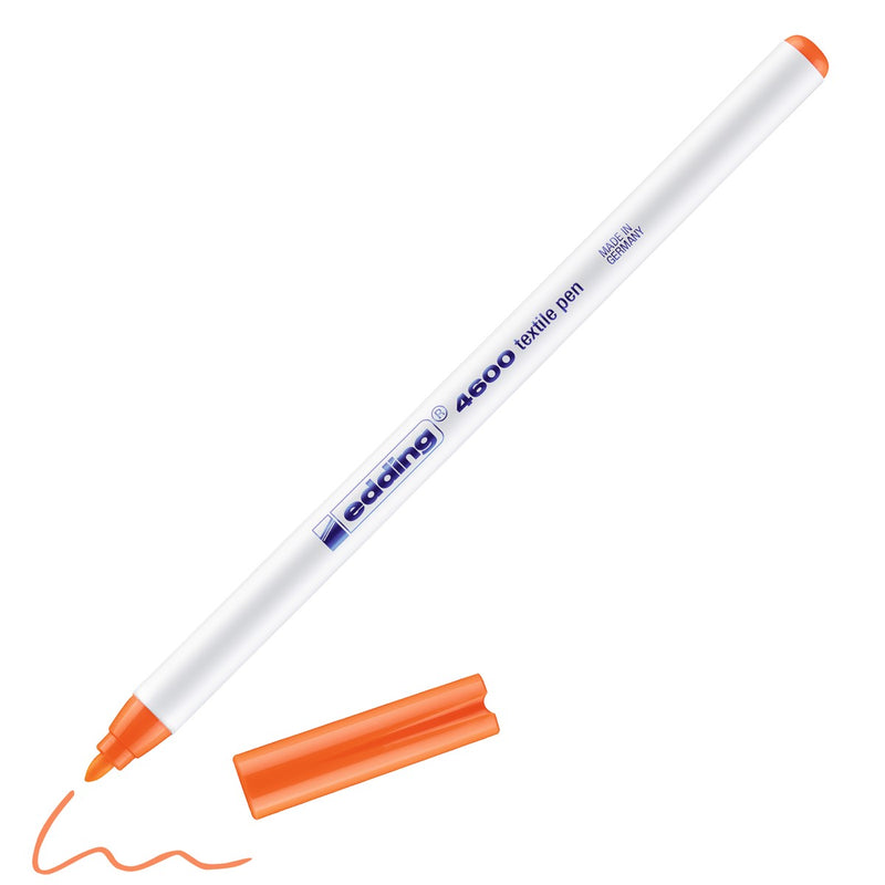 edding 4600 textile pen - 1 mm - neon oranje