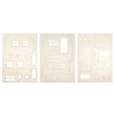 Houten 3D bouwset - caravan
