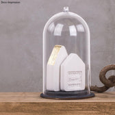 Kunststof stolp - 8x13 cm - met jute koord