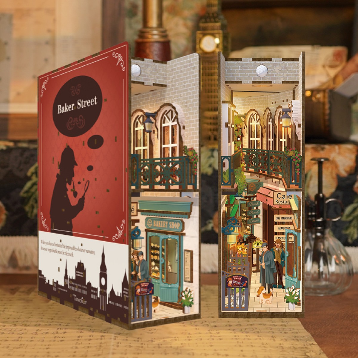 Tonecheer miniatuur kit - book nook - Baker Street