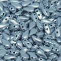 DropDuo kralen - zilver mat