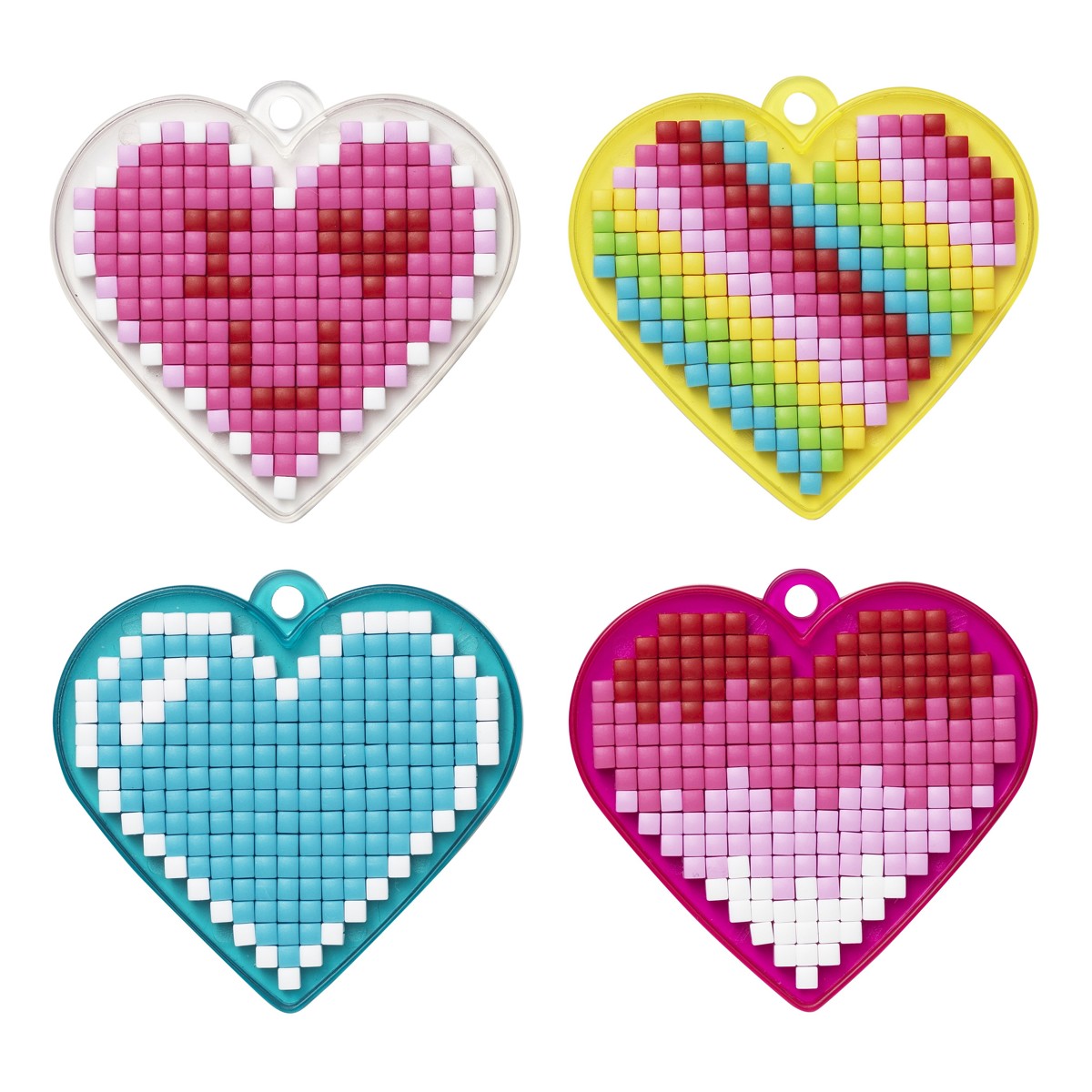 Panduro Junior DIY kit - Pixel sleutelhangers - Hearts