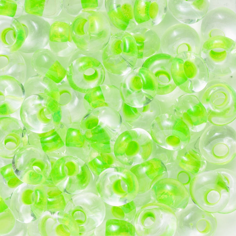TOHO Magatama kralen - 4 mm - #184 limoen kern transparant