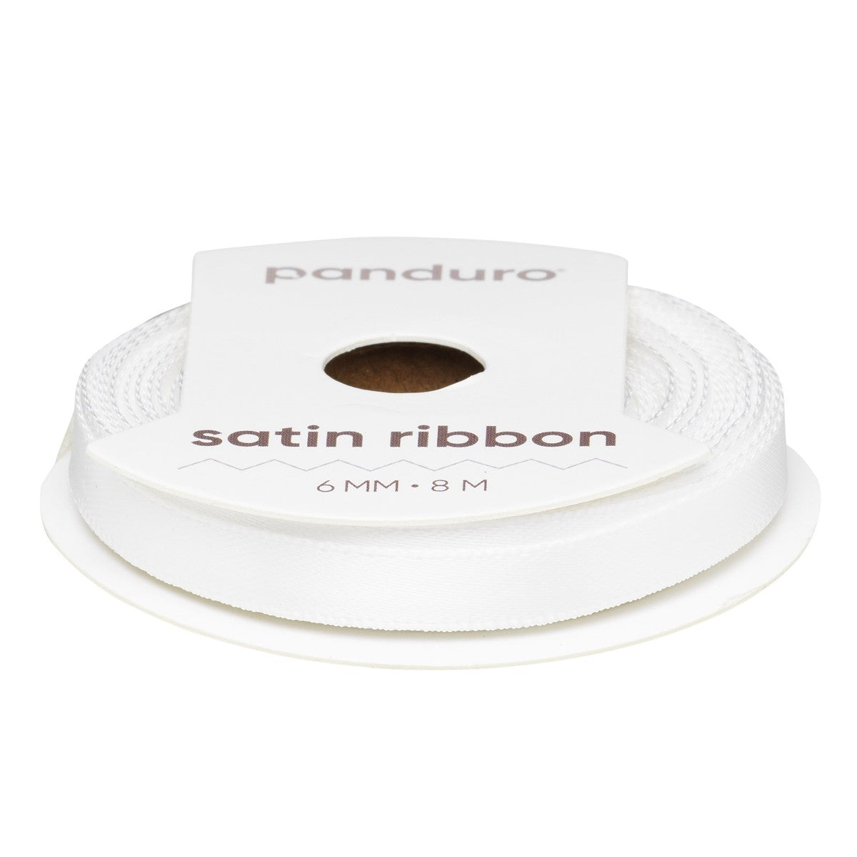 Satijnlint - 6 mm - wit