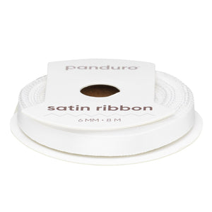 Satijnlint - 6 mm - wit