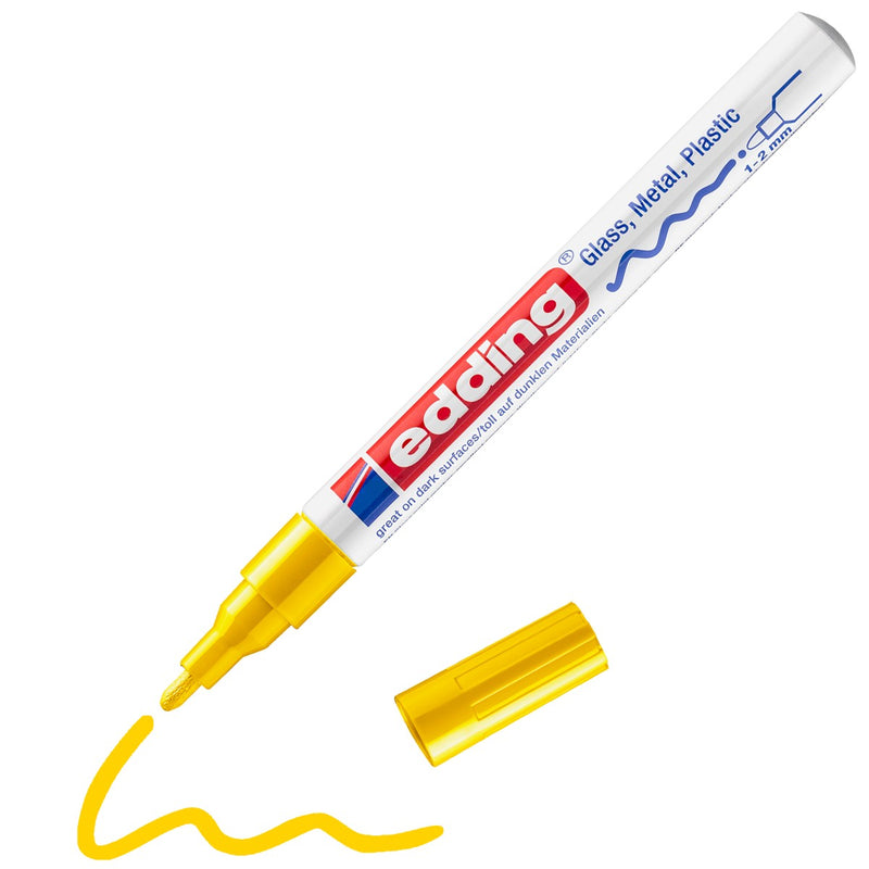 edding 751 lakmarker - glans - 1 tot 2 mm - geel