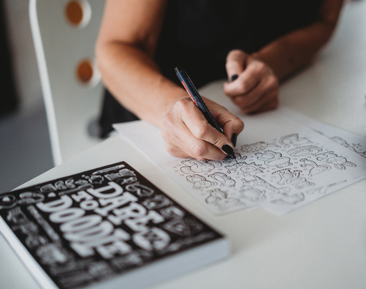 Boek - Paperfuel - Dare to doodle XXL
