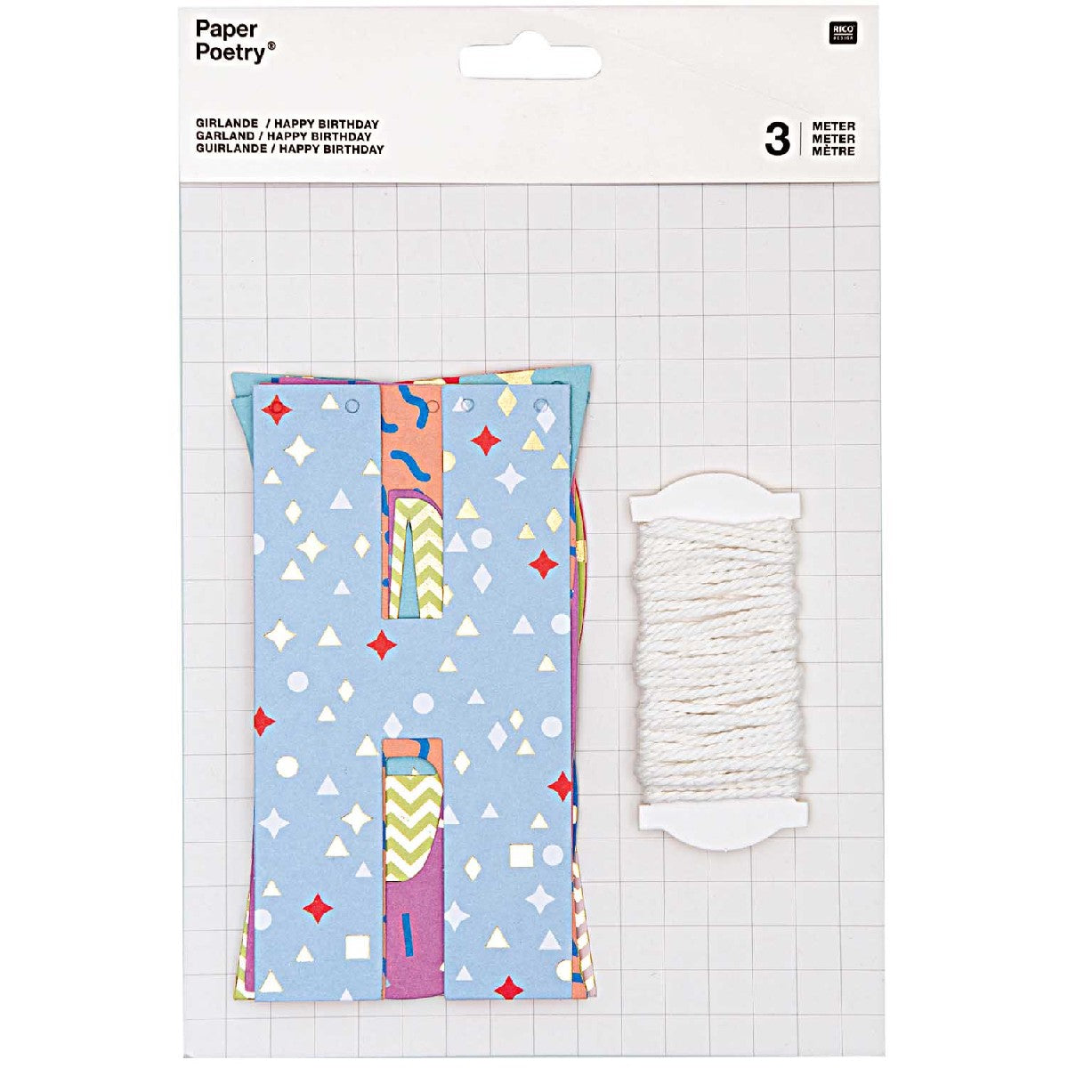 Slinger - papier - happy birthday