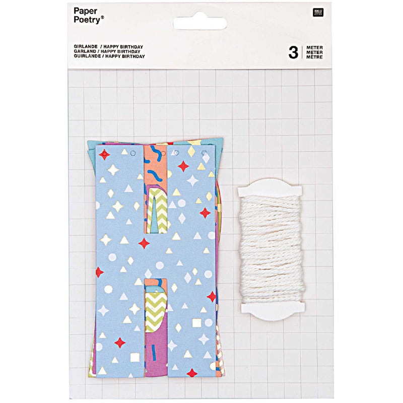 Slinger - papier - happy birthday