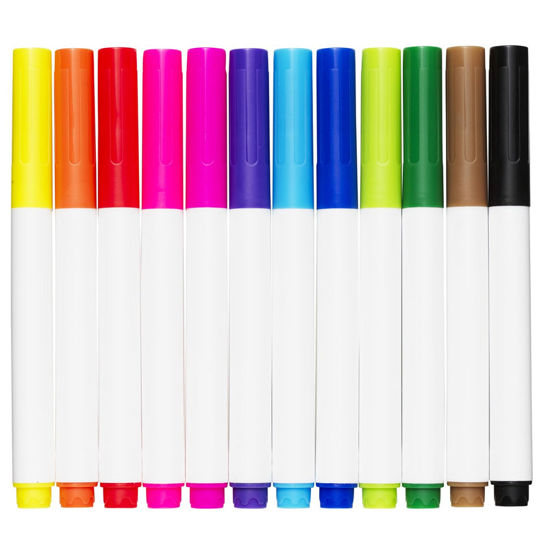 Creative Colors textielstiften - 12 stuks