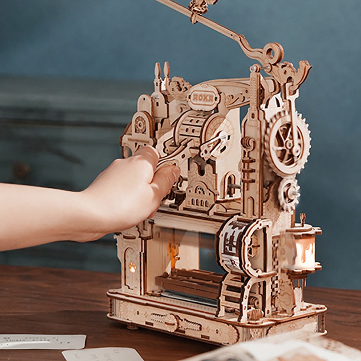 Robotime houten 3D puzzel - Classic Printing Press