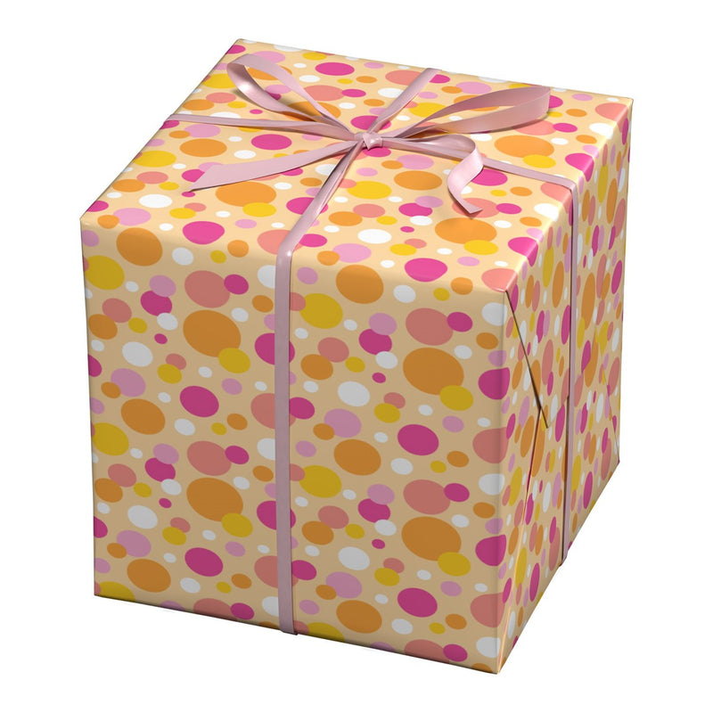 Cadeaupapier - 10 meter - pastel dots