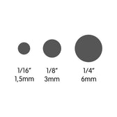 Gaatjestangen set - 3 stuks - 1,5 tot 6 mm