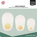 Vaessen Creative figuurpons set - cirkels - 3 stuks