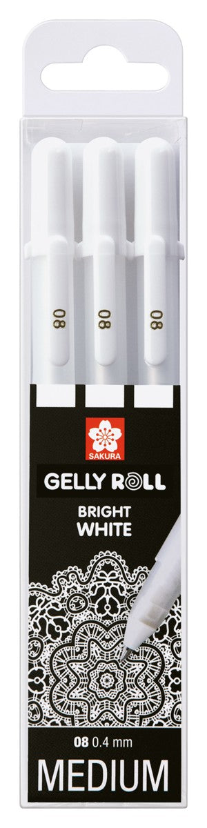 Sakura Gelly Roll set - medium wit - 3 stuks
