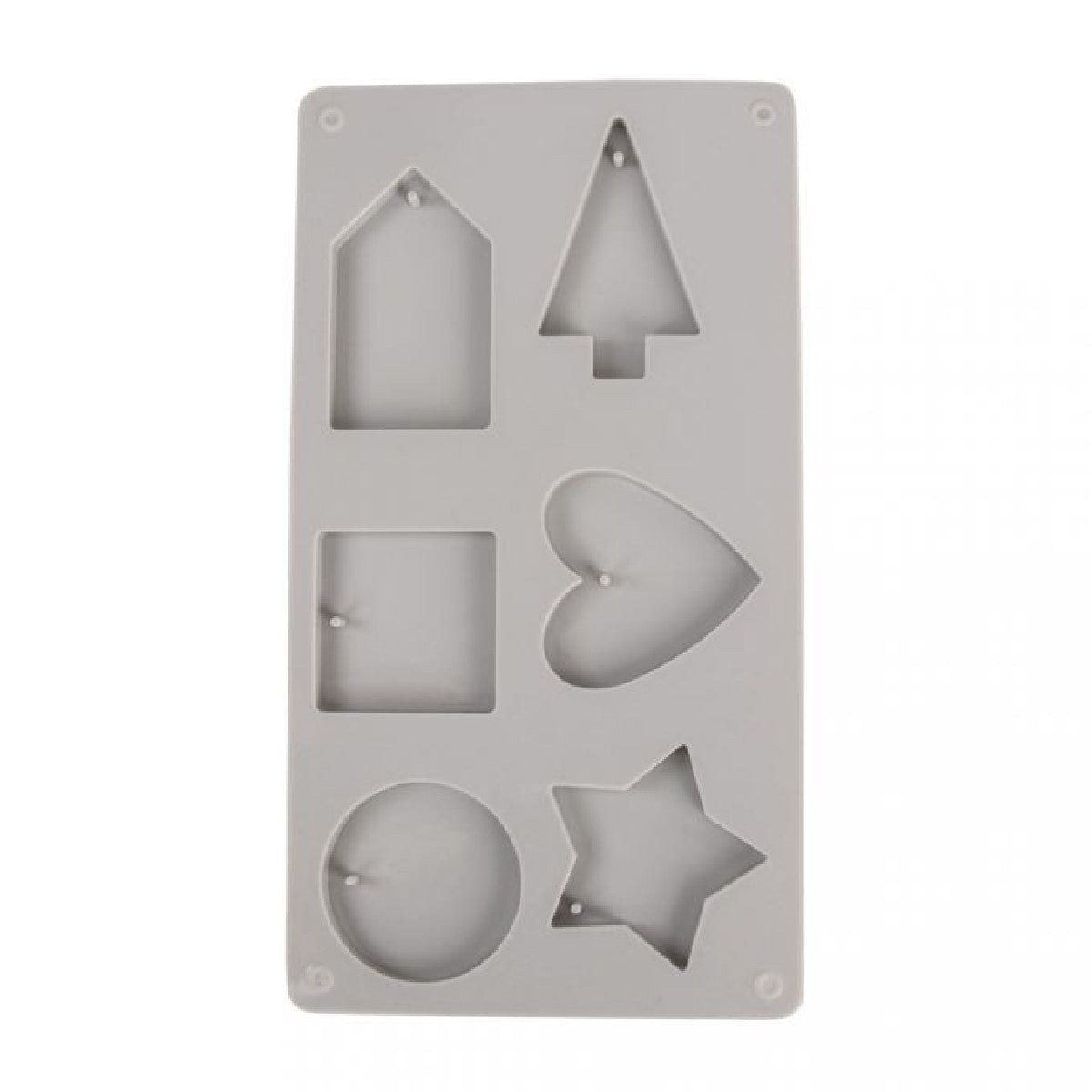 Siliconen gietmal - 6 hangers