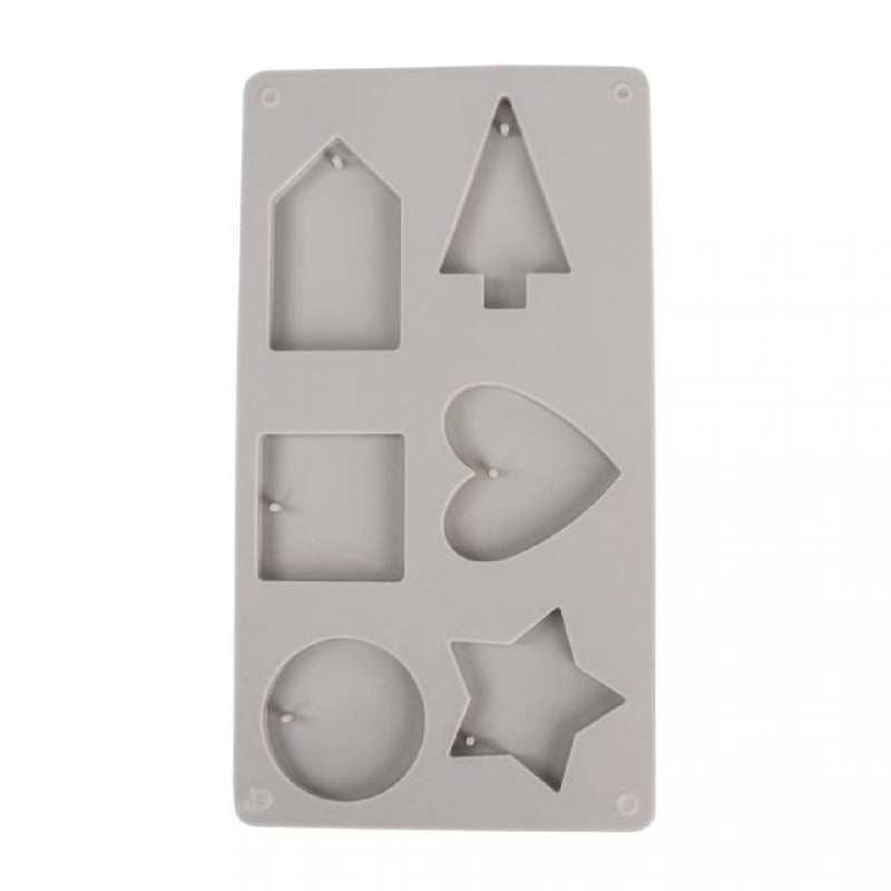 Siliconen gietmal - 6 hangers