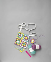 Panduro Junior DIY kit - Granny Squares Crochet Bag