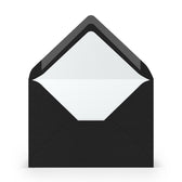 Enveloppen - C6 - 5 stuks - zwart
