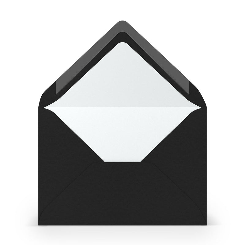 Enveloppen - C6 - 5 stuks - zwart