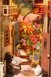 Robotime houten 3D puzzel - book nook - Floral Corner