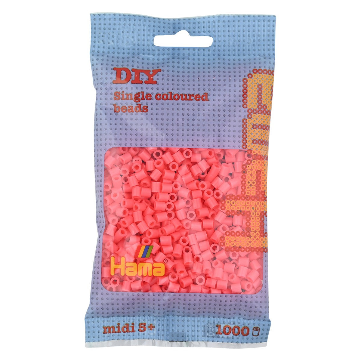 Hama Midi - strijkkralen - 1000 stuks - pastel red 44
