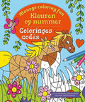 Kleurboek - kleuren op nummer - Manege coloring fun