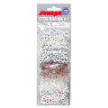 Kralenmix - letters - wit met hartjes