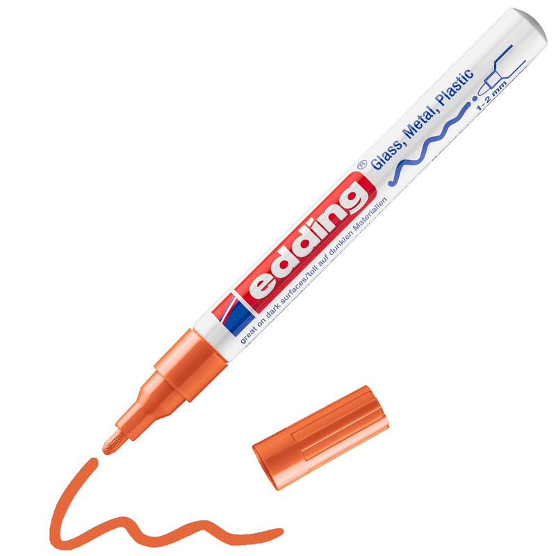 edding 751 lakmarker - glans - 1 tot 2 mm - oranje