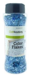 CraftEmotions Color Flakes - blauwtinten