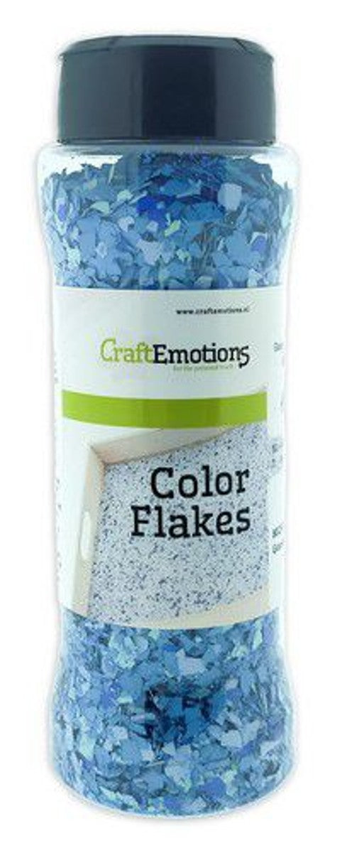 CraftEmotions Color Flakes - blauwtinten