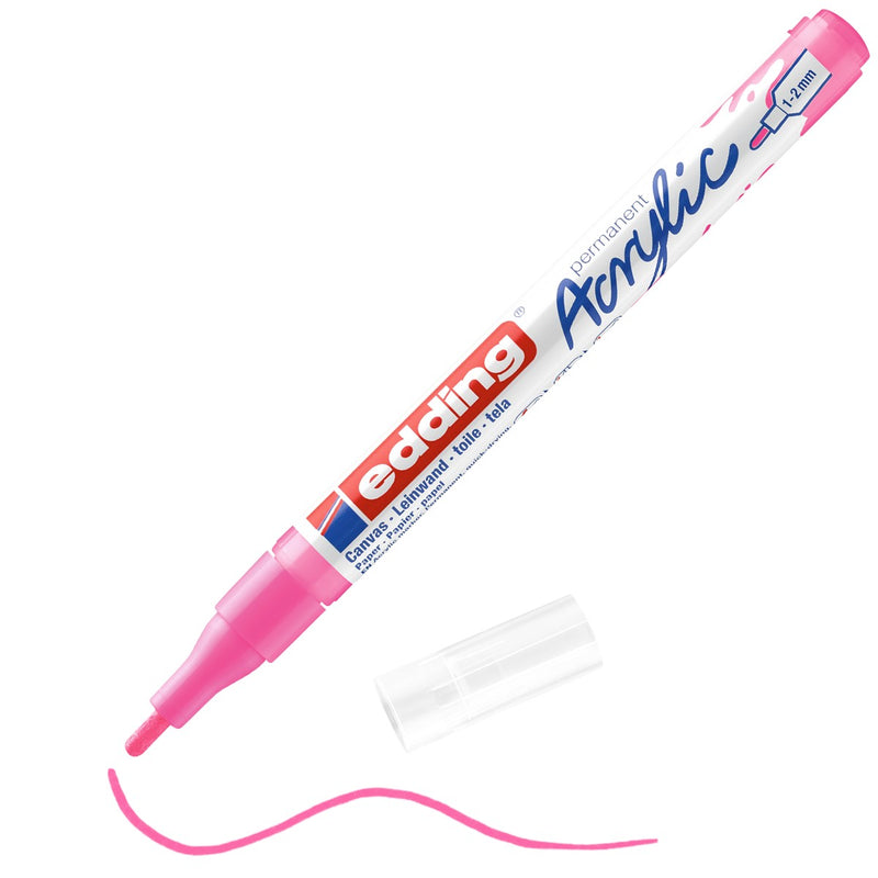 edding 5300 acrylic marker fine - 069 neon roze