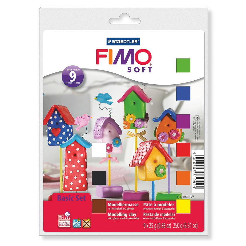 FIMO Soft set - 9 kleuren - basis