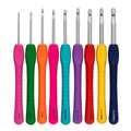 Pony haaknaalden set - ergonomisch - 9 maten - 2 tot 6 mm