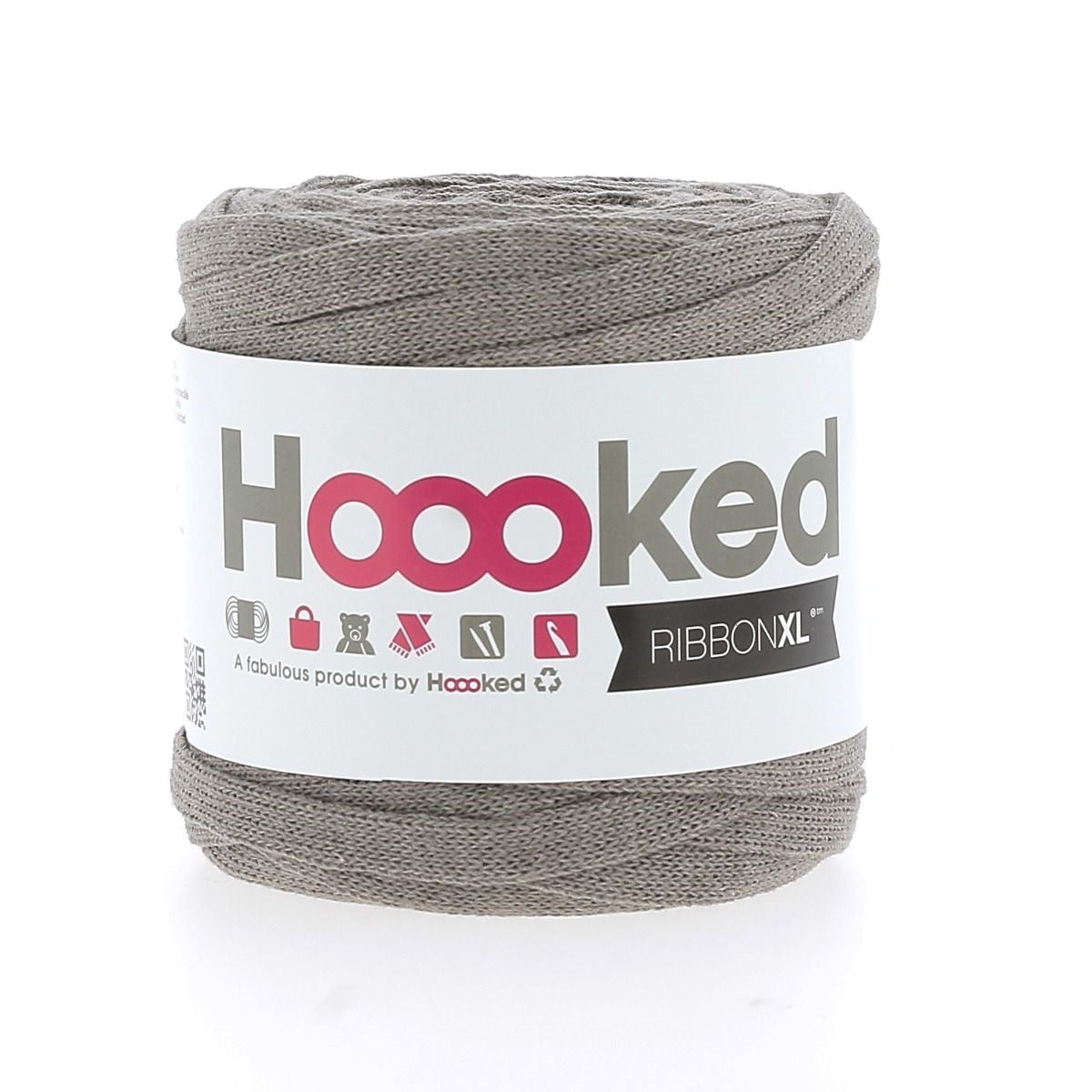 Hoooked RibbonXL - 125 gram - earth taupe