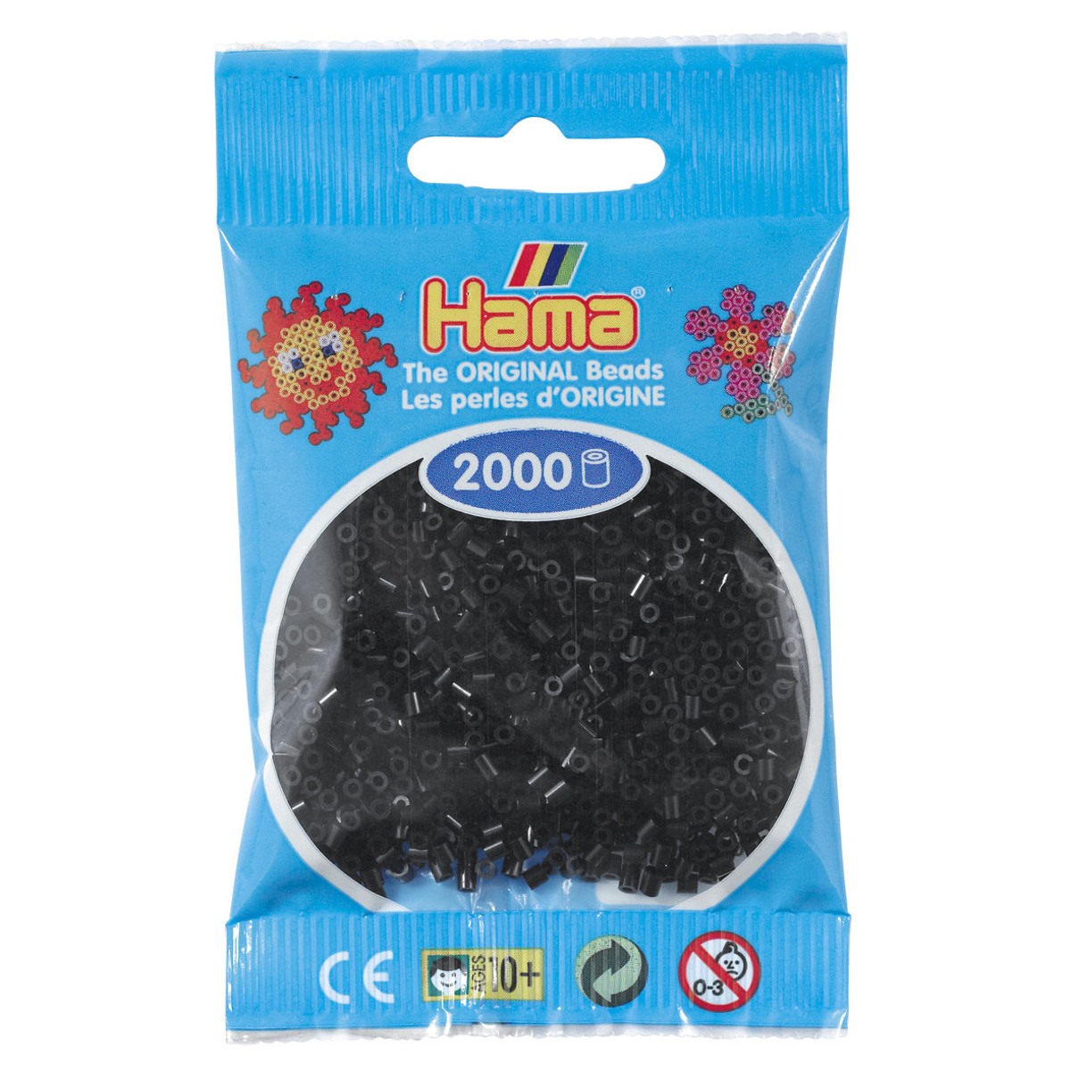 Hama Mini - strijkkralen - 2000 stuks - black 18