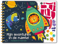 Boek - stickeren op nummer -  Mijn avonturen in de ruimte