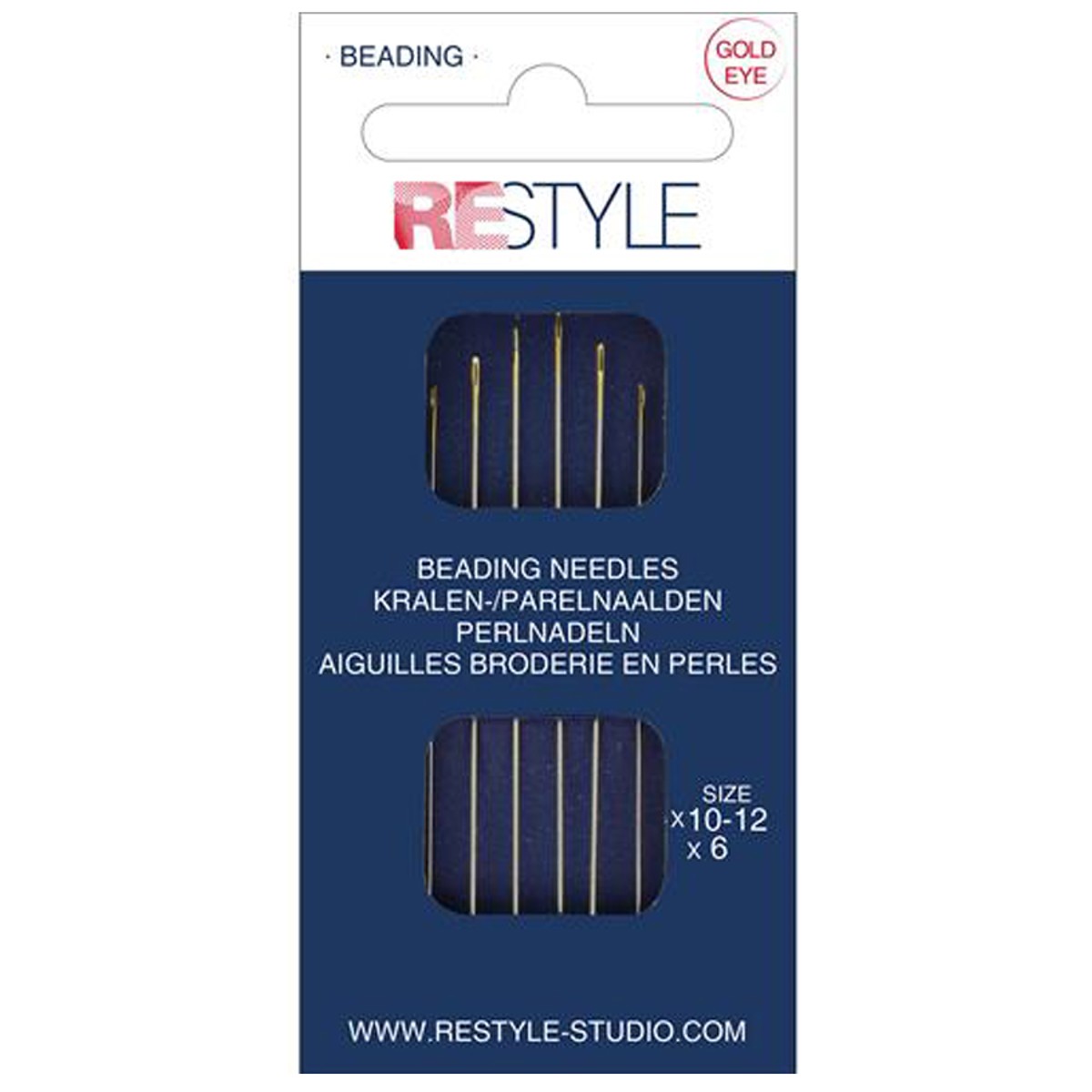 ReStyle parelnaalden - 6 stuks - #10-12