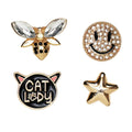 Broche pins - 4 stuks - smiley set