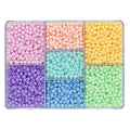 Kralenmix - acryl - 7 kleuren - pastel mix