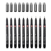 Sakura Pigma Micron fineliners - Black Edition - 10 stuks