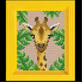 Pixelhobby set met lijst - giraffe