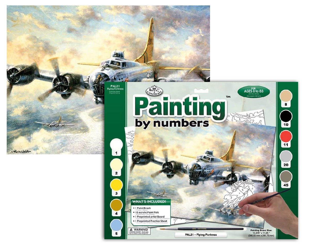 Schilderen op nummer - flying fortress
