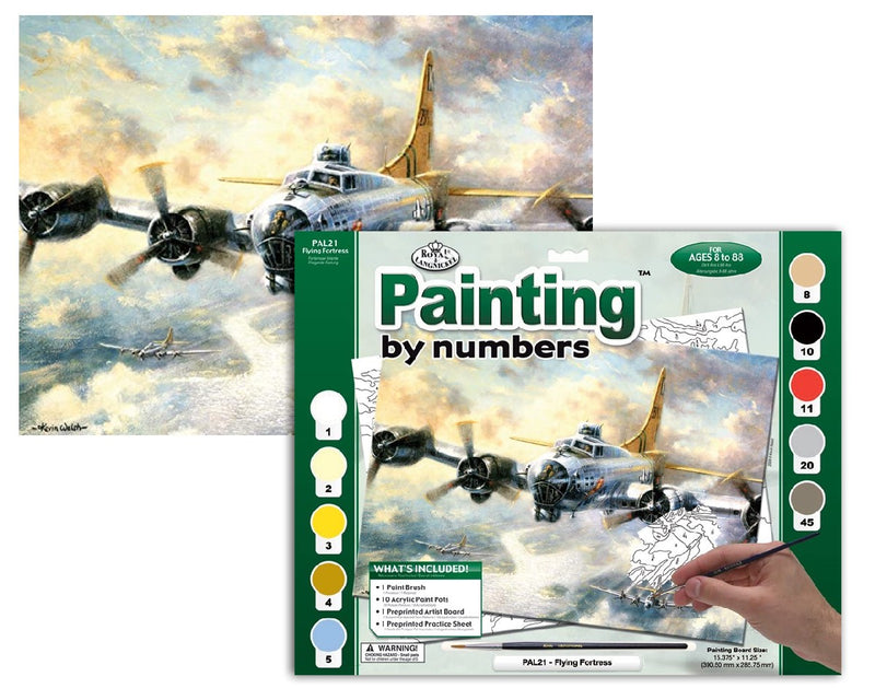 Schilderen op nummer - flying fortress