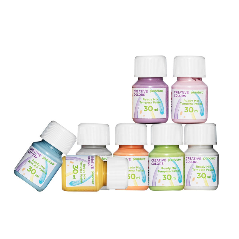 readymix tempera 8x 30 ml - pastel