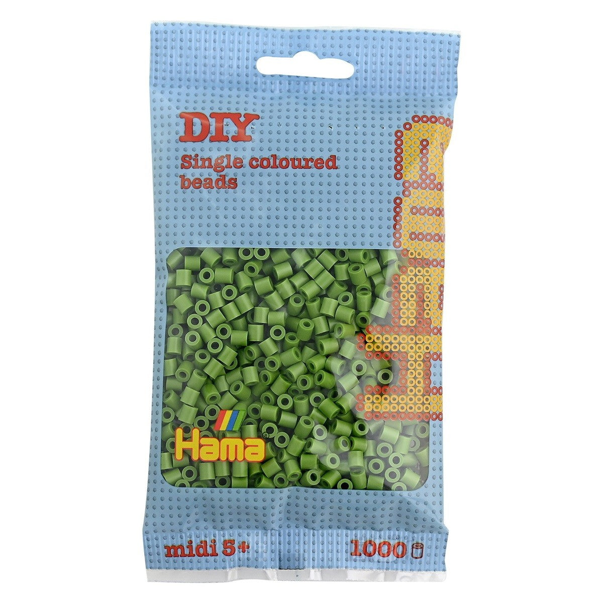 Hama Midi - strijkkralen - 1000 stuks - olive green 84