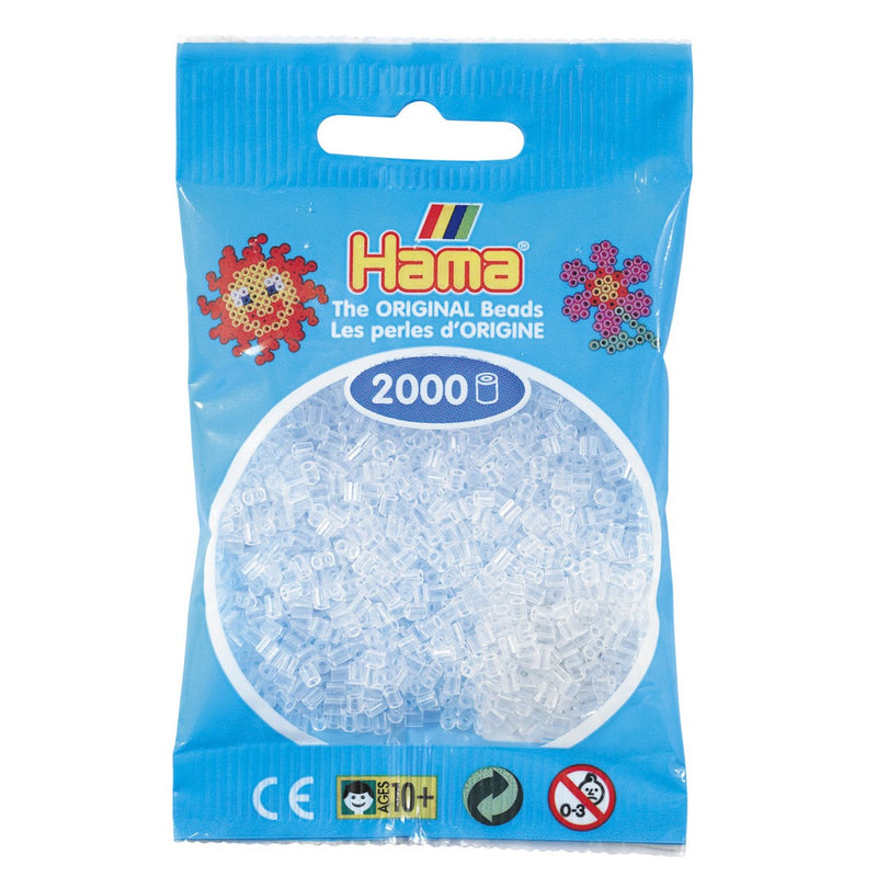 Hama Mini - strijkkralen - 2000 stuks - clear 19